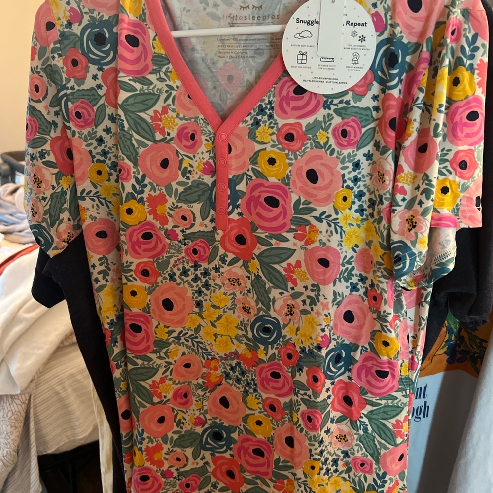 Little Sleepies Secret Garden Print Short  Sleeve Tee
